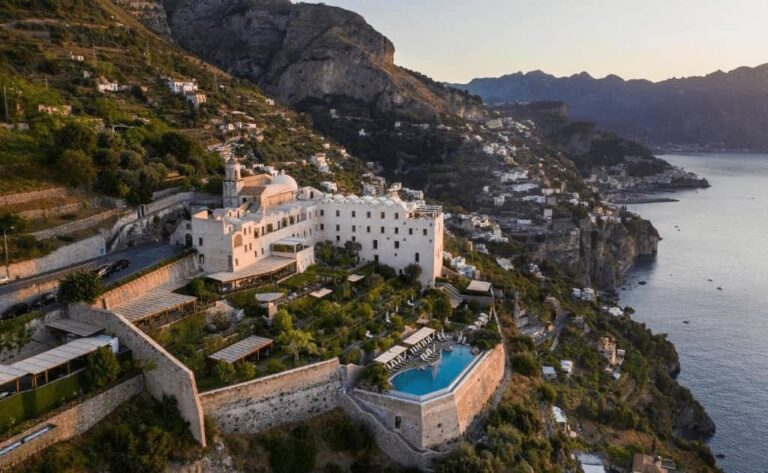 Adults-Only Luxury Hotels Italy. Monasterio Santa Rosa view.