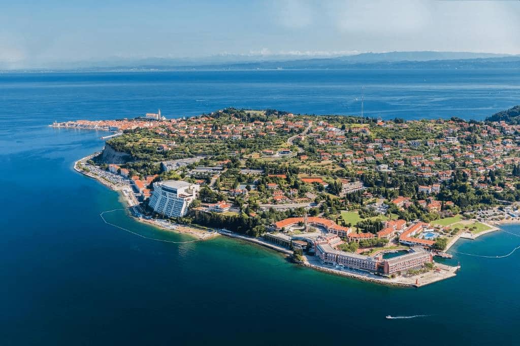 Luxury Hotels in Portorož. Sea-view suite at Grand Hotel Bernardin, Portorož, Slovenia.