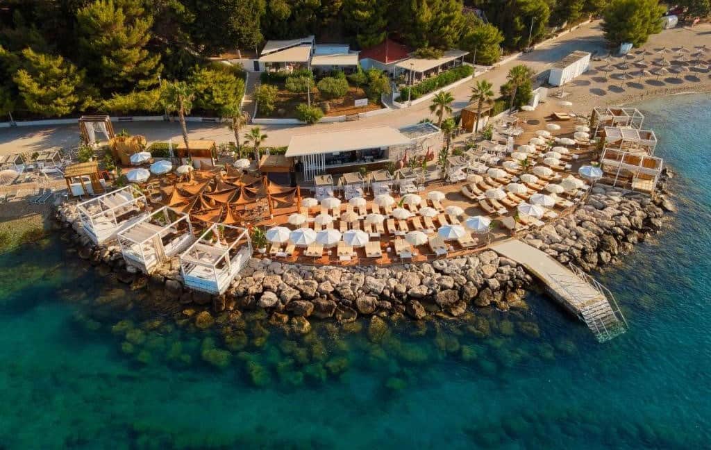 Dubrovnik vs Split Luxury Hotels. Beautiful hotel private beach in Split.