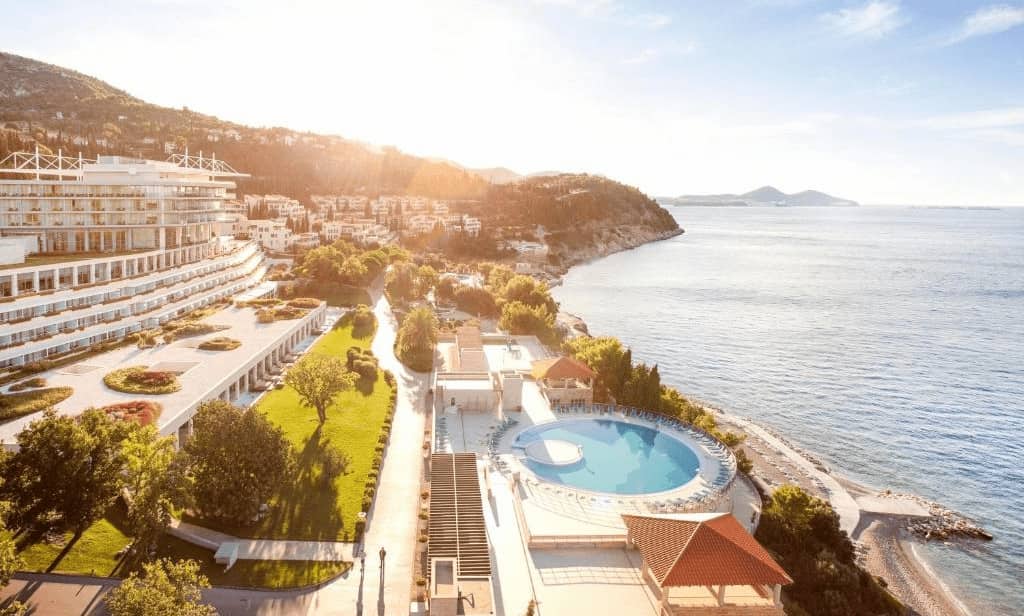 Dubrovnik vs Split Luxury Hotels. Stuning hotel and beach view.