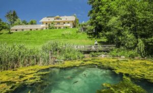 Luxury Farm Stays Slovenia. Landscape at farm Mulej.