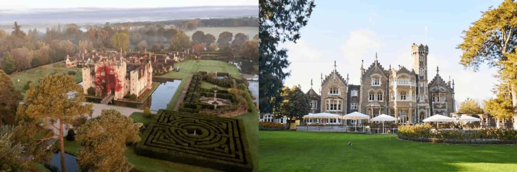 Best Luxury Castle Hotels Near London.