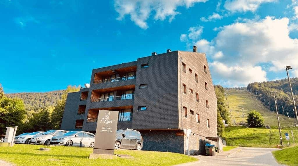Ski-In Ski-Out Hotels in Mariborsko Pohorje. Slope view.