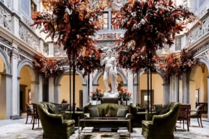 The 15th-century Palazzo della Gherardesca at the Four Seasons, a verified Renaissance landmark and one of the best hotels in Florence.