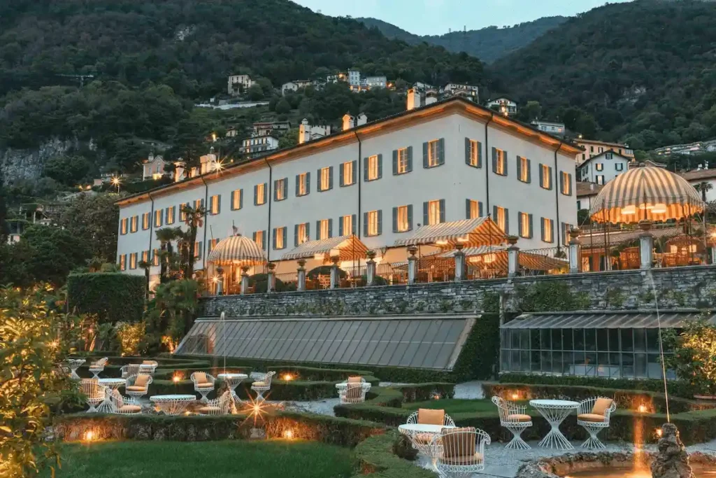 The 18th-century Pope’s Heritage, Passalacqua in Moltrasio, a top-tier landmark among the best hotels in Lake Como.
