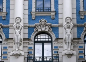 The 19th-century facade of the Grand Palace Hotel, originally the State Bank of Latvia, a key heritage asset for best hotels in Riga.